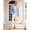 imageCOOFANDY Mens Casual Blazer Sport Coat Lightweight Two Button Business Suit JacketsSky Blue