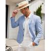 imageCOOFANDY Mens Casual Blazer Sport Coat Lightweight Two Button Business Suit JacketsSky Blue