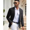 imageCOOFANDY Mens Casual Blazers Sport Coats Slim Fit Cotton Sport Jackets 1 Button Lightweight Suit JacketsA Black