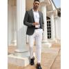 imageCOOFANDY Mens Casual Blazers Sport Coats Slim Fit Cotton Sport Jackets 1 Button Lightweight Suit JacketsA Grey