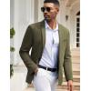 imageCOOFANDY Mens Casual Blazers Sport Coats Slim Fit Cotton Sport Jackets 1 Button Lightweight Suit JacketsB Army Green