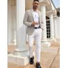 imageCOOFANDY Mens Casual Blazers Sport Coats Slim Fit Cotton Sport Jackets 1 Button Lightweight Suit JacketsB Light Grey