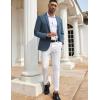 imageCOOFANDY Mens Casual Blazers Sport Coats Slim Fit Cotton Sport Jackets 1 Button Lightweight Suit JacketsB Royal Blue