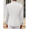 imageCOOFANDY Mens Casual Blazers Sport Coats Slim Fit Cotton Sport Jackets 1 Button Lightweight Suit JacketsB White