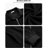 imageCOOFANDY Mens Casual Corduroy Jacket Lightweight Zip Up Vintage Jacket Collared Bomber JacketBlack
