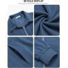 imageCOOFANDY Mens Casual Corduroy Jacket Lightweight Zip Up Vintage Jacket Collared Bomber JacketBlue