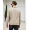 imageCOOFANDY Mens Casual Corduroy Jacket Lightweight Zip Up Vintage Jacket Collared Bomber JacketKhaki