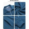 imageCOOFANDY Mens Casual Corduroy Jacket Lightweight Zip Up Vintage Jacket Collared Bomber JacketLake Blue