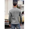imageCOOFANDY Mens Casual Henley Pullover Sweatshirt Thermal Fleece Slim Fit SweaterBlack and White