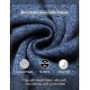 imageCOOFANDY Mens Casual Henley Pullover Sweatshirt Thermal Fleece Slim Fit SweaterBlue and Black