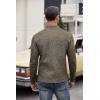 imageCOOFANDY Mens Casual Henley Pullover Sweatshirt Thermal Fleece Slim Fit SweaterCoffee