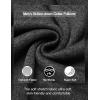 imageCOOFANDY Mens Casual Henley Pullover Sweatshirt Thermal Fleece Slim Fit SweaterDark Grey