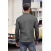 imageCOOFANDY Mens Casual Henley Pullover Sweatshirt Thermal Fleece Slim Fit SweaterDark Grey