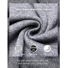 imageCOOFANDY Mens Casual Henley Pullover Sweatshirt Thermal Fleece Slim Fit SweaterGrey