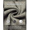 imageCOOFANDY Mens Casual Henley Pullover Sweatshirt Thermal Fleece Slim Fit SweaterKhaki