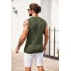 imageCOOFANDY Mens Casual Knitted Tank Tops Crew Neck Sleeveless Muscle T Shirts Summer Beach TopsArmy Green