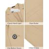 imageCOOFANDY Mens Casual Linen Blazer Lightweight Regular Fit Sport Coat One Button Suit Jacket01light Khaki