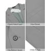 imageCOOFANDY Mens Casual Linen Blazer Lightweight Regular Fit Sport Coat One Button Suit JacketLight Grey