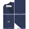 imageCOOFANDY Mens Casual Linen Blazer Lightweight Regular Fit Sport Coat One Button Suit JacketNavy Blue