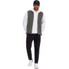 imageCOOFANDY Mens Casual Outerwear Vest Lightweight FullZip Sleeveless Jacket Outdoor Hiking Travel Golf Vest with PocketsDark Grey