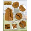 imageCOOFANDY Mens Casual Outerwear Vest Lightweight FullZip Sleeveless Jacket Outdoor Hiking Travel Golf Vest with PocketsLight Brown
