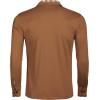 imageCOOFANDY Mens Casual Polo Shirt Long Sleeve Classic Plaid Button Tees with PocketsLight Brown