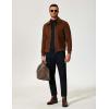 imageCOOFANDY Mens Casual Slim Fit Basic Tops Knitted Lightweight Turtleneck Pullover SweaterBlack