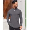imageCOOFANDY Mens Casual Slim Fit Basic Tops Knitted Lightweight Turtleneck Pullover SweaterDark Grey