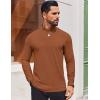 imageCOOFANDY Mens Casual Slim Fit Basic Tops Knitted Lightweight Turtleneck Pullover SweaterLight Brown