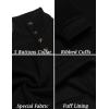 imageCOOFANDY Mens Casual Slim Fit Pullover Sweater Knitted Thermal SweatshirtBlack