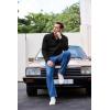imageCOOFANDY Mens Casual Slim Fit Pullover Sweater Knitted Thermal SweatshirtBlack
