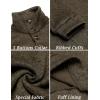 imageCOOFANDY Mens Casual Slim Fit Pullover Sweater Knitted Thermal SweatshirtCoffee
