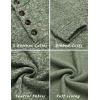 imageCOOFANDY Mens Casual Slim Fit Pullover Sweater Knitted Thermal SweatshirtForest Green