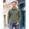 imageCOOFANDY Mens Casual Slim Fit Pullover Sweater Knitted Thermal SweatshirtForest Green