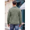 imageCOOFANDY Mens Casual Slim Fit Pullover Sweater Knitted Thermal SweatshirtForest Green