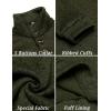 imageCOOFANDY Mens Casual Slim Fit Pullover Sweater Knitted Thermal SweatshirtGreen