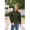 imageCOOFANDY Mens Casual Slim Fit Pullover Sweater Knitted Thermal SweatshirtGreen
