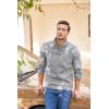 imageCOOFANDY Mens Casual Slim Fit Pullover Sweater Knitted Thermal SweatshirtGrey