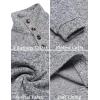imageCOOFANDY Mens Casual Slim Fit Pullover Sweater Knitted Thermal SweatshirtGrey