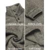 imageCOOFANDY Mens Casual Slim Fit Pullover Sweater Knitted Thermal SweatshirtKhaki