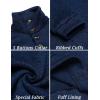 imageCOOFANDY Mens Casual Slim Fit Pullover Sweater Knitted Thermal SweatshirtNavy Blue