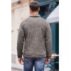 imageCOOFANDY Mens Casual Slim Fit Pullover Sweater Knitted Thermal SweatshirtPale Grey