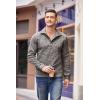 imageCOOFANDY Mens Casual Slim Fit Pullover Sweater Knitted Thermal SweatshirtPale Grey