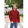 imageCOOFANDY Mens Casual Slim Fit Pullover Sweater Knitted Thermal SweatshirtWine Red