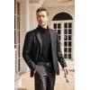 imageCOOFANDY Mens Casual Slim Fit Turtleneck T Shirts Lightweight Basic Cotton Pullovers01black