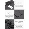 imageCOOFANDY Mens Casual Slim Fit Turtleneck T Shirts Lightweight Basic Cotton PulloversDark Grey
