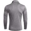 imageCOOFANDY Mens Casual Slim Fit Turtleneck T Shirts Lightweight Basic Cotton PulloversGrey