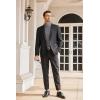 imageCOOFANDY Mens Casual Slim Fit Turtleneck T Shirts Lightweight Basic Cotton PulloversGrey