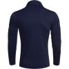 imageCOOFANDY Mens Casual Slim Fit Turtleneck T Shirts Lightweight Basic Cotton PulloversNavy Blue