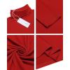 imageCOOFANDY Mens Casual Slim Fit Turtleneck T Shirts Lightweight Basic Cotton PulloversRed